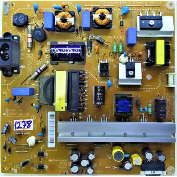 LG , EAX65628601(1.3) REV1.0  , LGP39421-14PL1-IT , LG 42"LED POWER BOARD , LG 42"LED BESLEME KARTLARI , LG 42LB580N BESLEME KARTI.