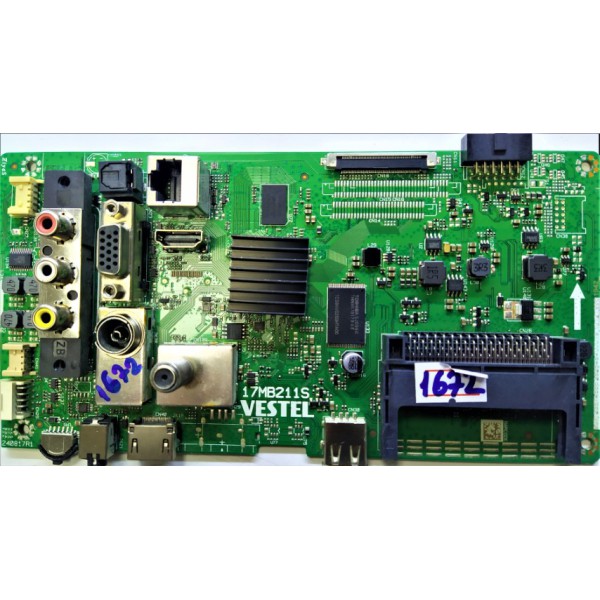 VESTEL, SEG , REGAL , Hİ-LEVEL ,17MB211S , 240817R1 , 23574556 , VESTEL , SEG  ,REGAL , Hİ-LEVEL , MAİN BOARD , REGAL 43R6520F SMART ANA KART , VESTEL , SEG , REGAL 43" ANA KART.