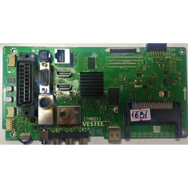 VESTEL , SEG , REGAL , Hİ-LEVEL ,17MB211 , 090517R3 , 23467005 , 10114442 , VETEL 43" MAİN BOARD , VESTEL 43" ANA KART.