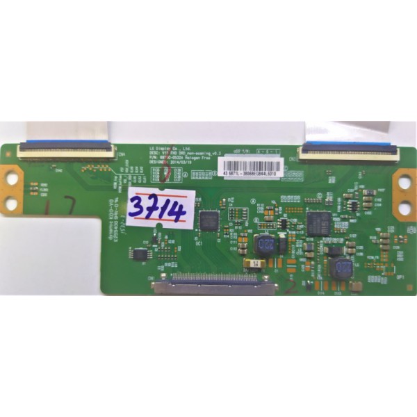 LG , 43 6871L-3806 , 436871L , 43 6871L-3806BHKA0QQV2688 , 6870C-0532A V0.3 , T-CON BOARD  , T-CON ADRES KARTI , TİKON BOARD , TİKON ADRES KARTI , TCON BOARD , TCON ADRES KARTI.